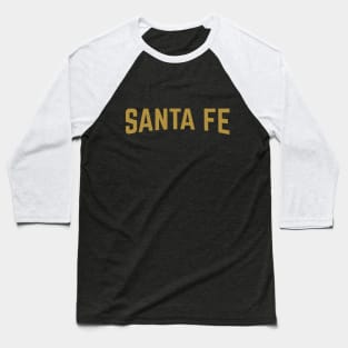 Santa Fe City Typography Baseball T-Shirt